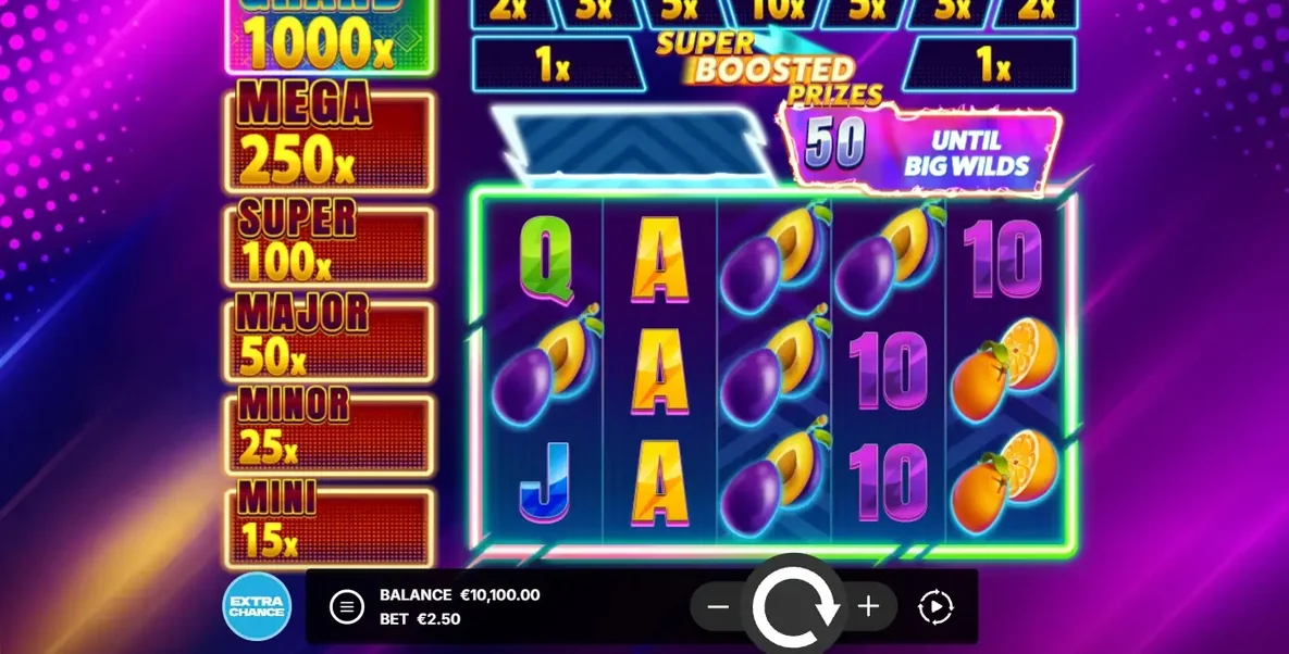 スロットゲームをスピンする